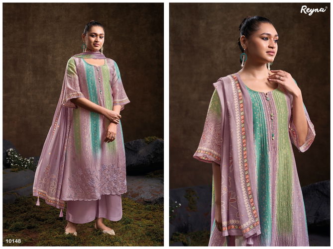 Lailaa By Reyna Vintage Silk Printed Salwar Kameez Suppliers In India